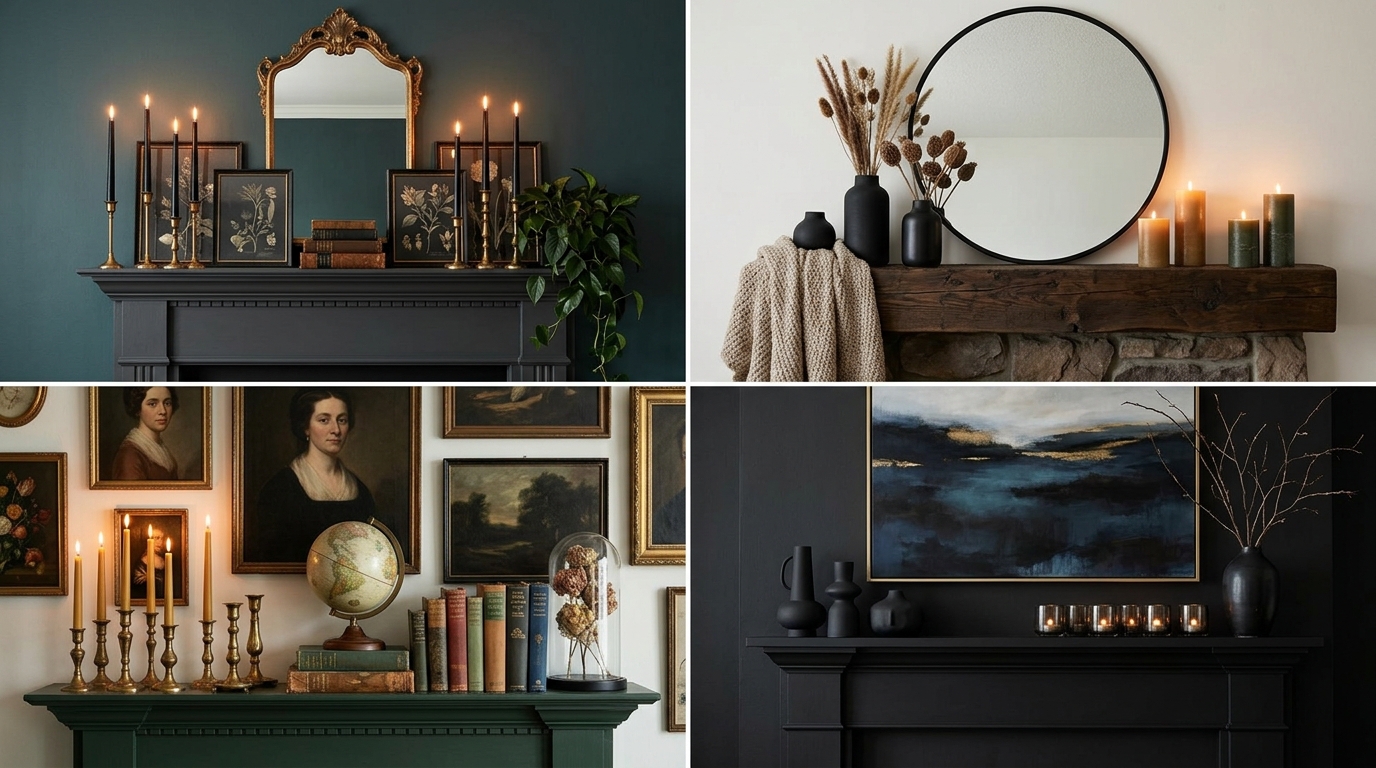 13 Moody Mantel Ideas