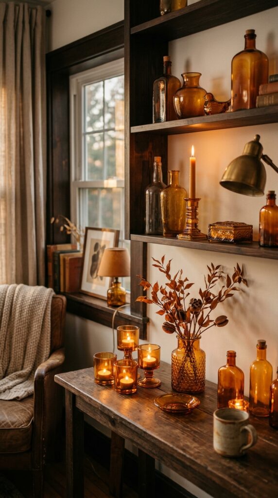 Amber Glass Accents