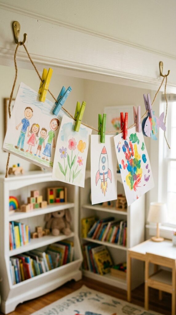 . Artwork Clothesline