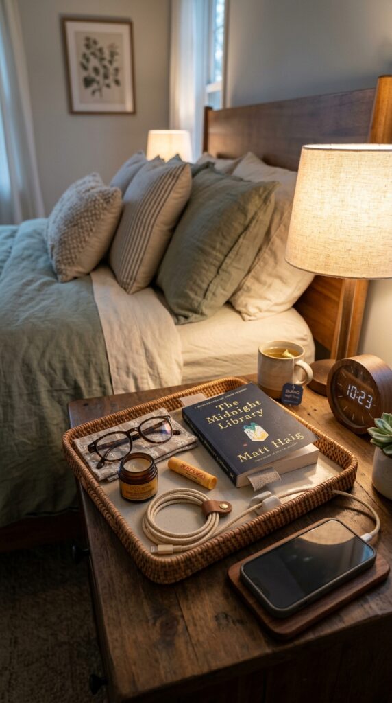 Bedroom Nightstand Station