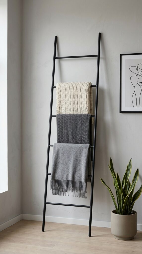 Black Modern Metal Ladder