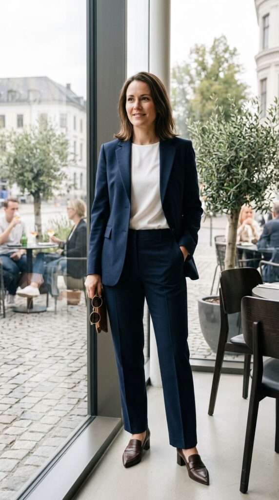 Blazer and Tailored Trousers