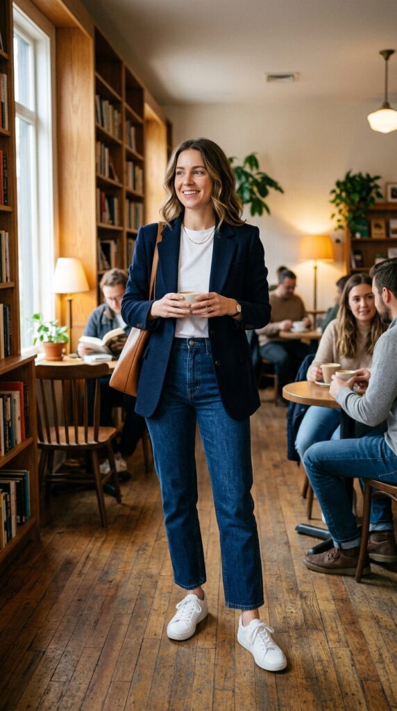  Blazer with a Basic Tee
