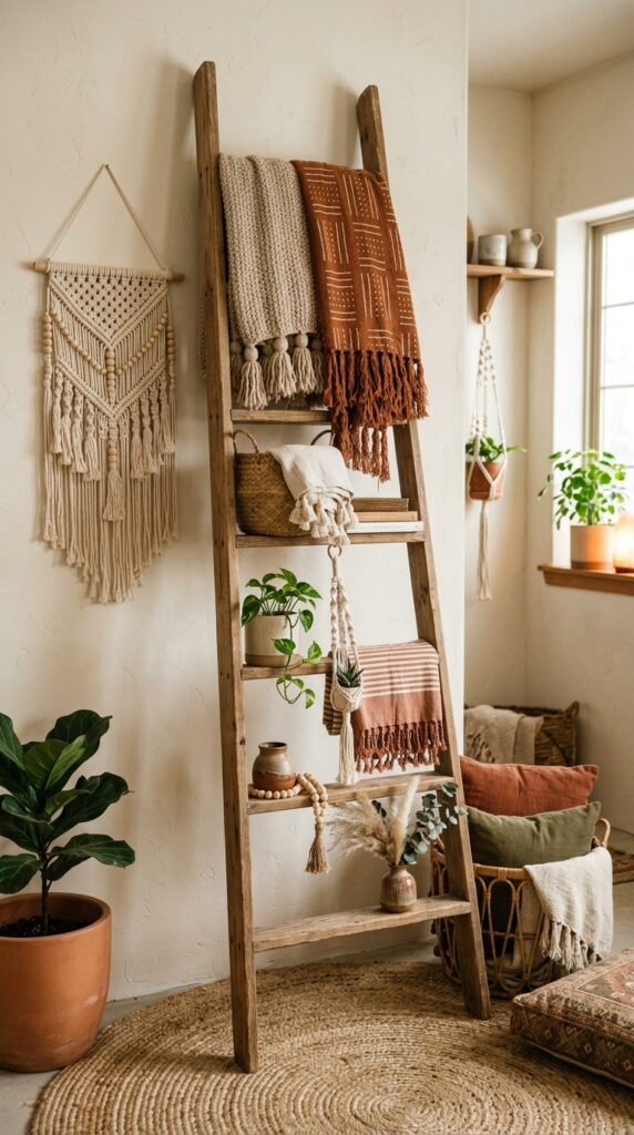  Boho Blanket Ladder