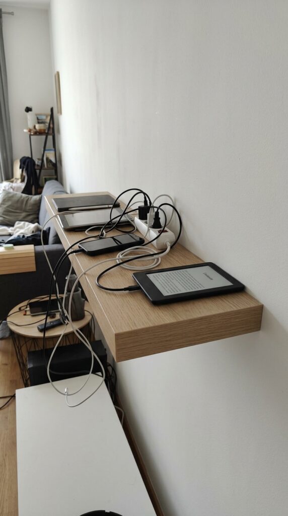 Charging Shelf With Cable Management