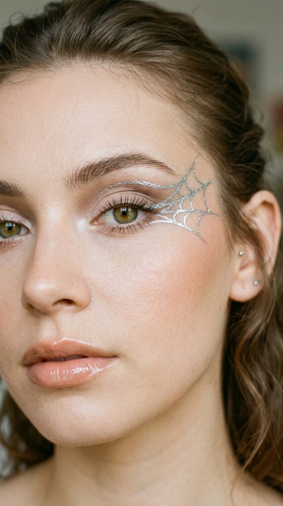 Classic Silver Spider Web