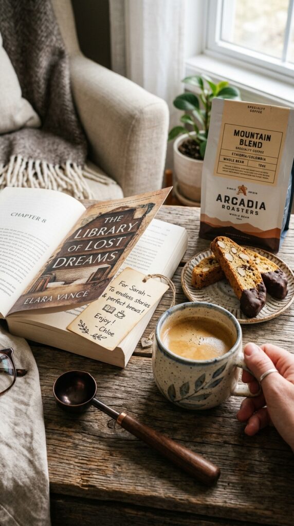 Coffee and Books Basket