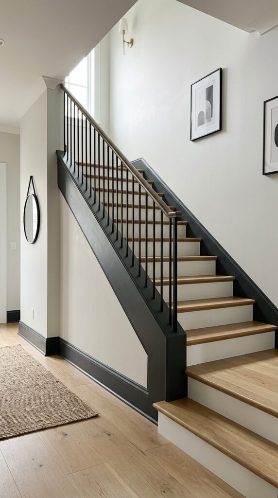 Contrasting Dark Skirt Board