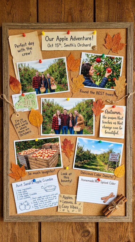 Cork Board Autumn Mood Board