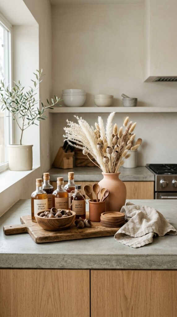 Create a Neutral Fall Coffee Station