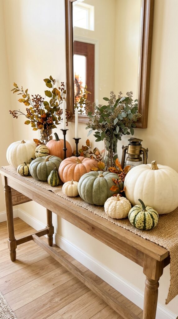 Decorate with Real or Faux Pumpkins
