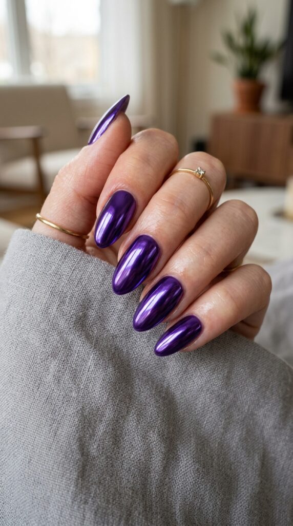 Deep Lavender Mirror Chrome