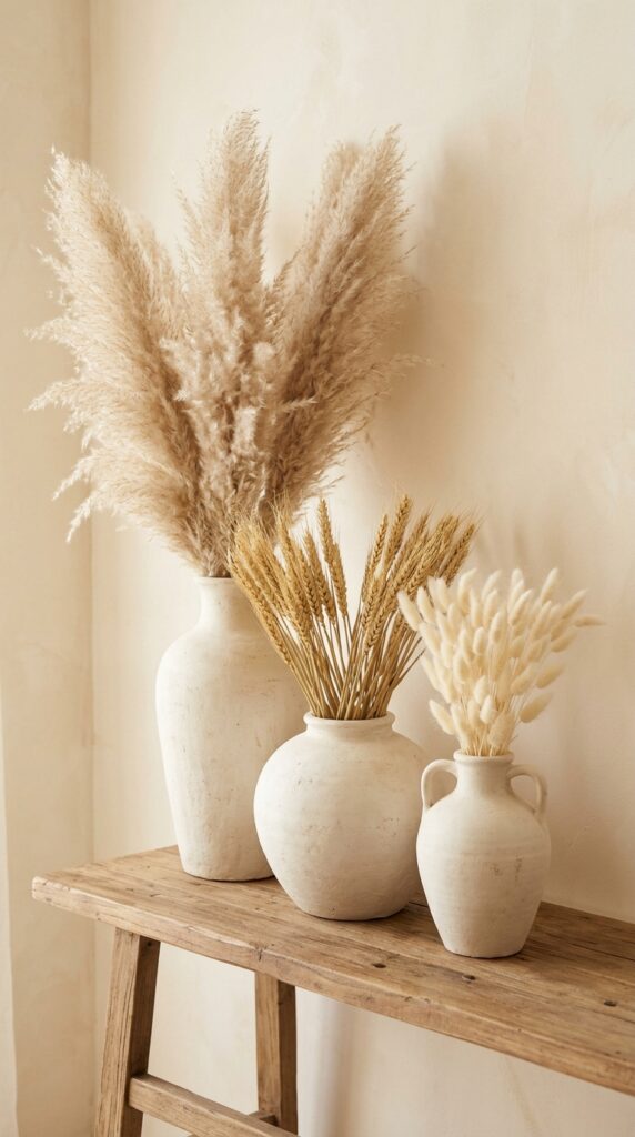 Display Dried Flowers and Pampas Grass