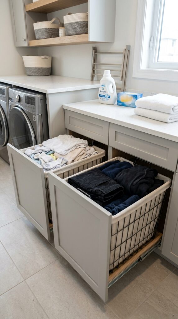Double Pull-Out Sorting Hamper