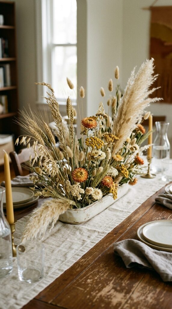 Dried Floral September Table
