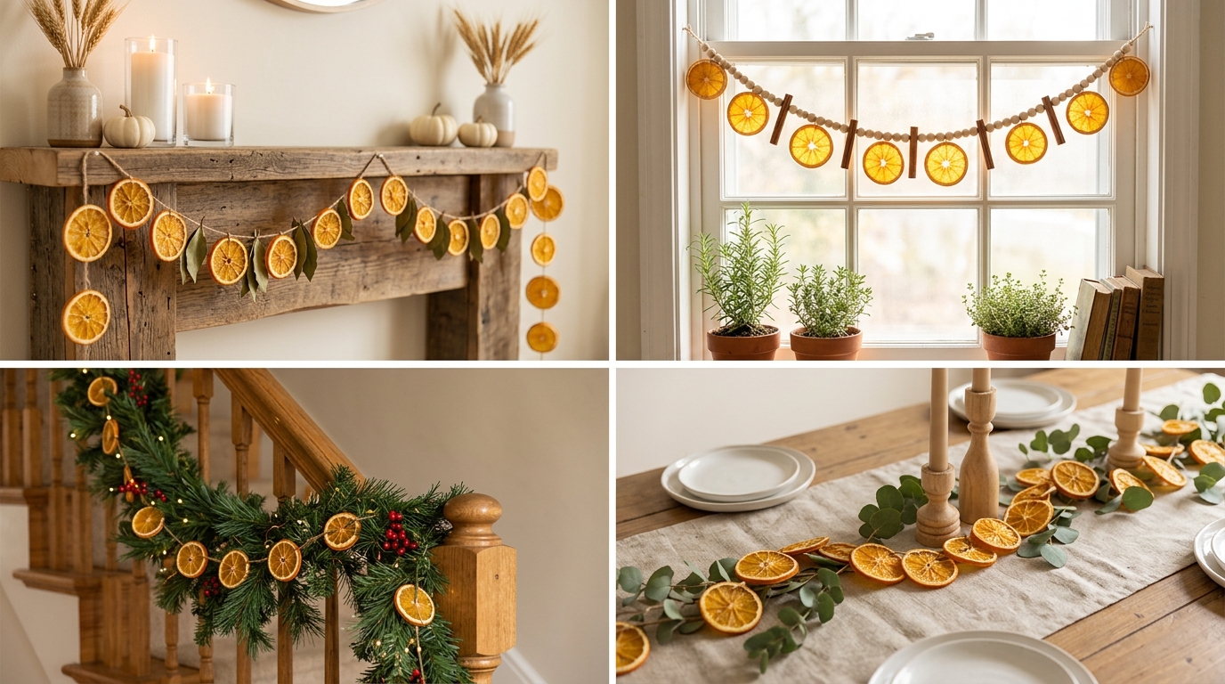 Dried Orange Garland Ideas