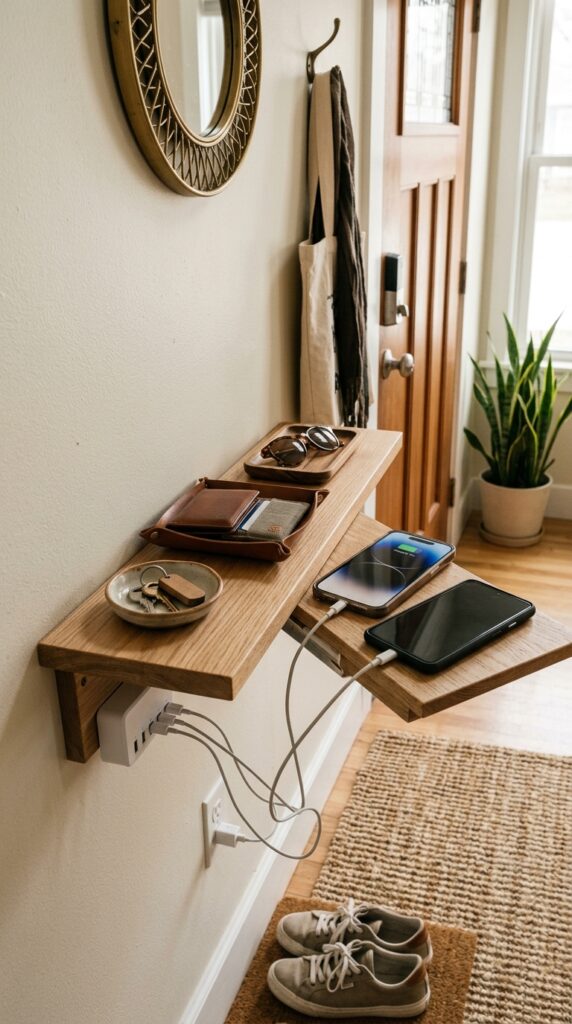 Entryway Charging Shelf