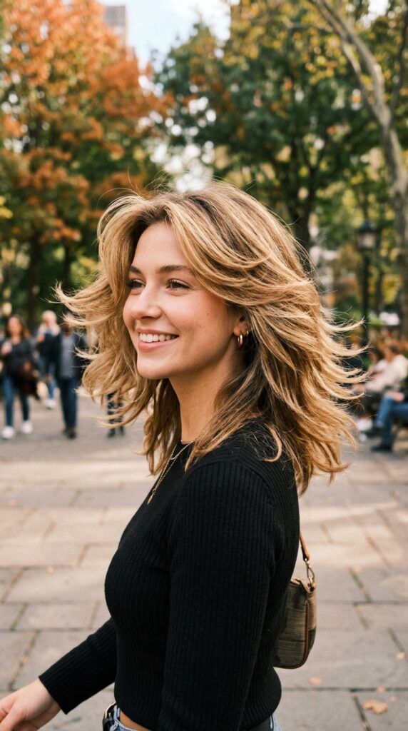 Feathered Layered Blowout