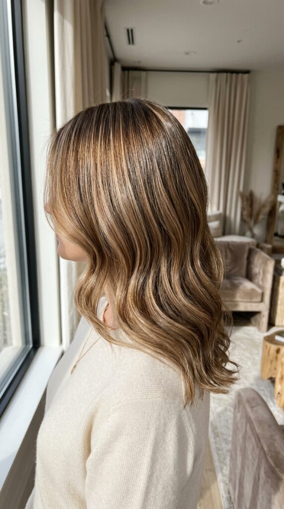 Glossy Toffee Ribbon Hair