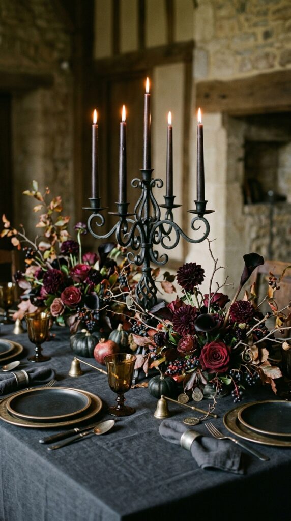 Gothic-Inspired Dining Decor