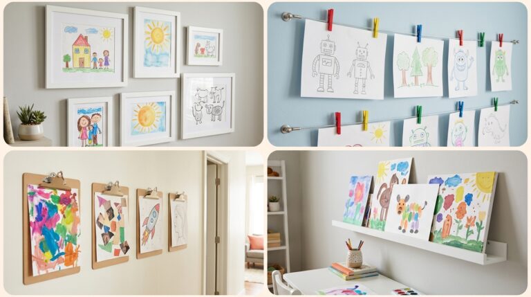 Kids Artwork Display Ideas