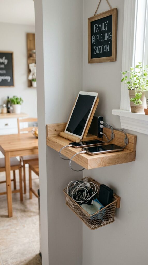 Kitchen Charging Shelf