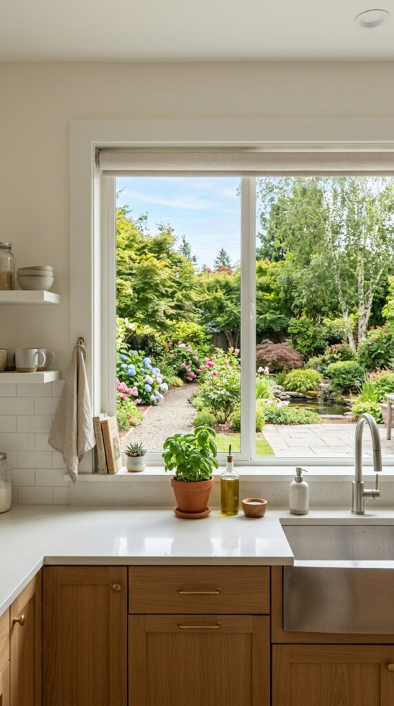 Large Window with a Green View