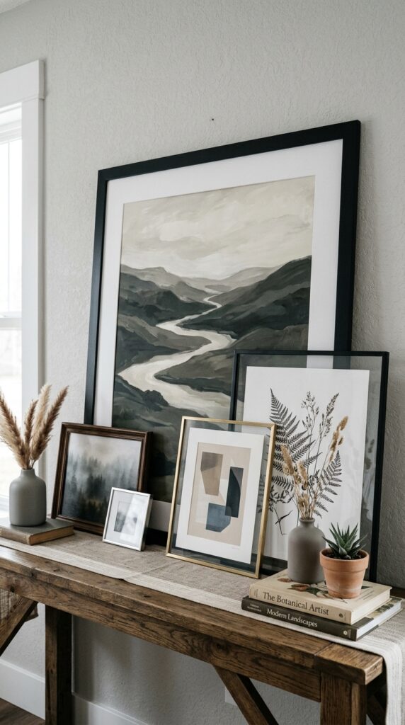 Layer Black-Framed Artwork