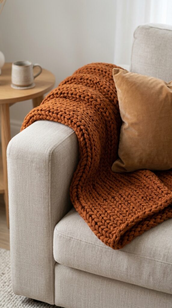 Layered Knit Throws