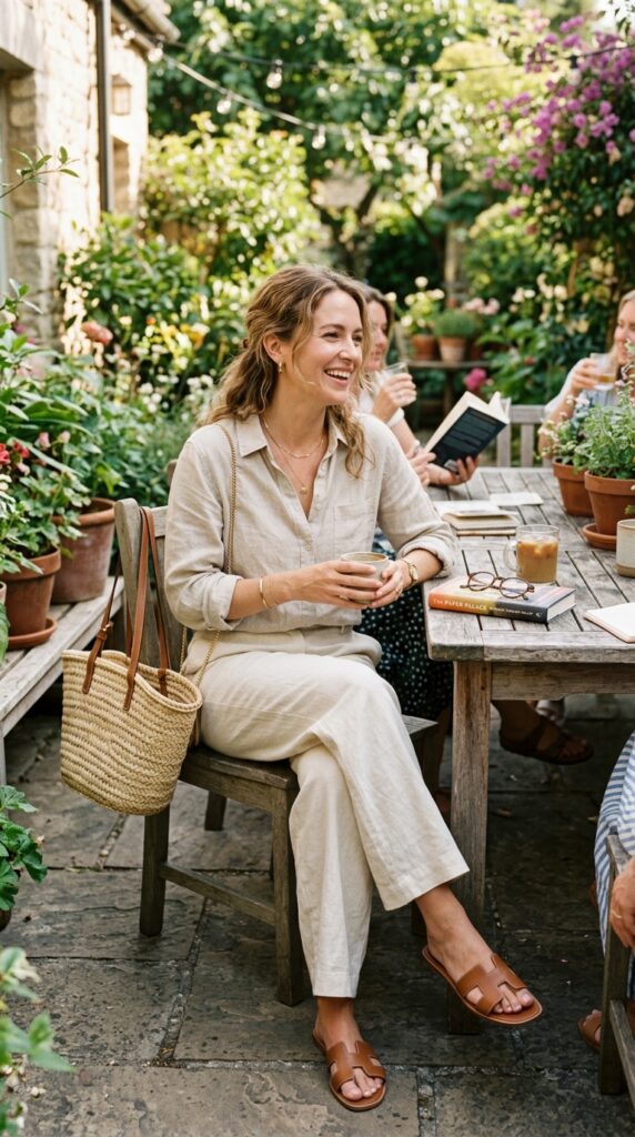 Linen Shirt with Relaxed Pants