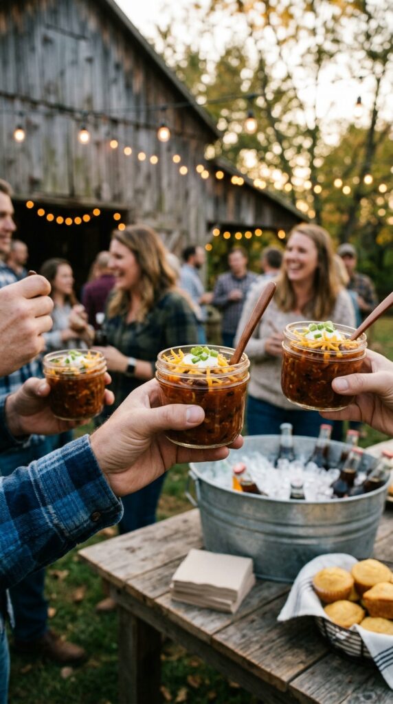 Mason Jar Serving Style