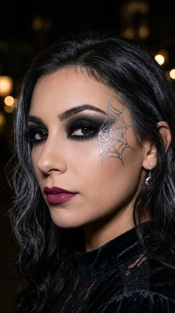 Metallic Silver Smoky Eye