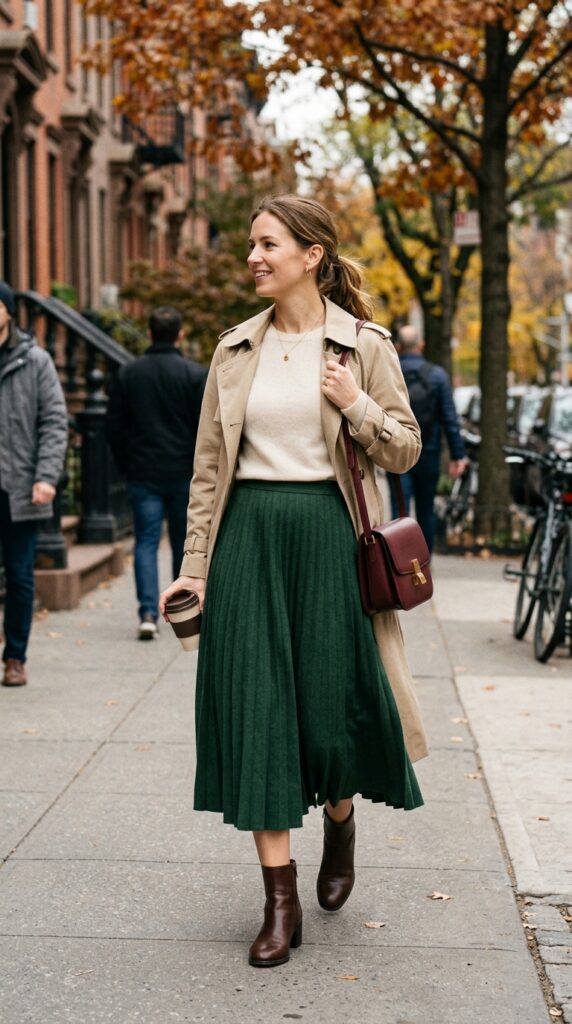 Midi Skirt and Sweater