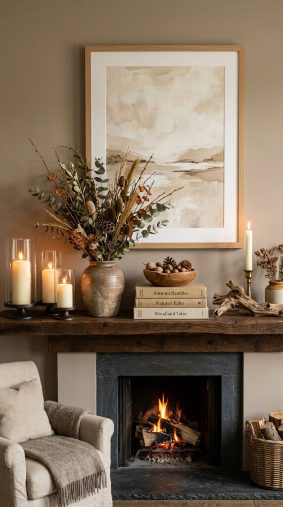 Minimalist Fireplace Mantel