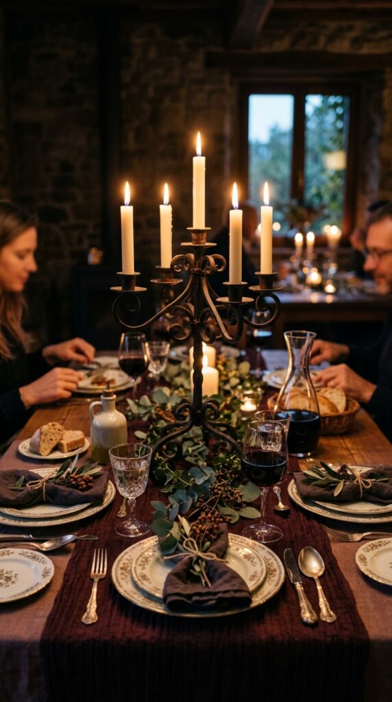 Moody Romantic Tablescape