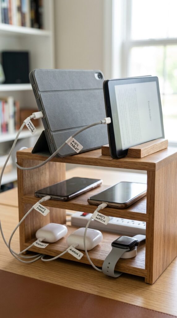 Multi-Level Charging Shelf