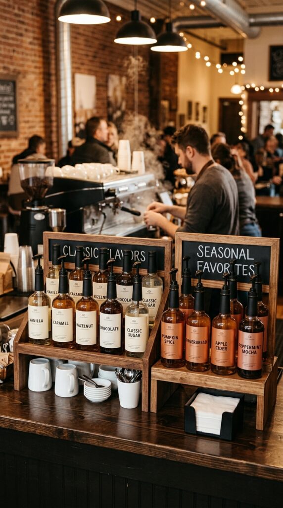 Organize Syrups by Flavor