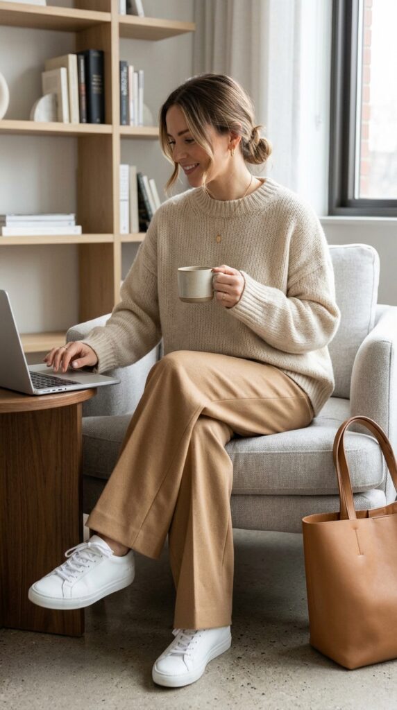 Oversized Sweater and Wide-Leg Pants