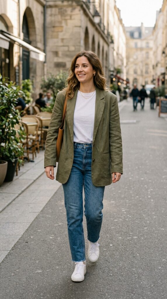 Relaxed Blazer and Jeans
