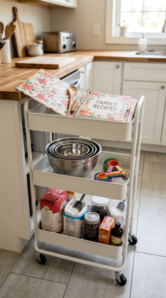 Rolling Cart Recipe Hub