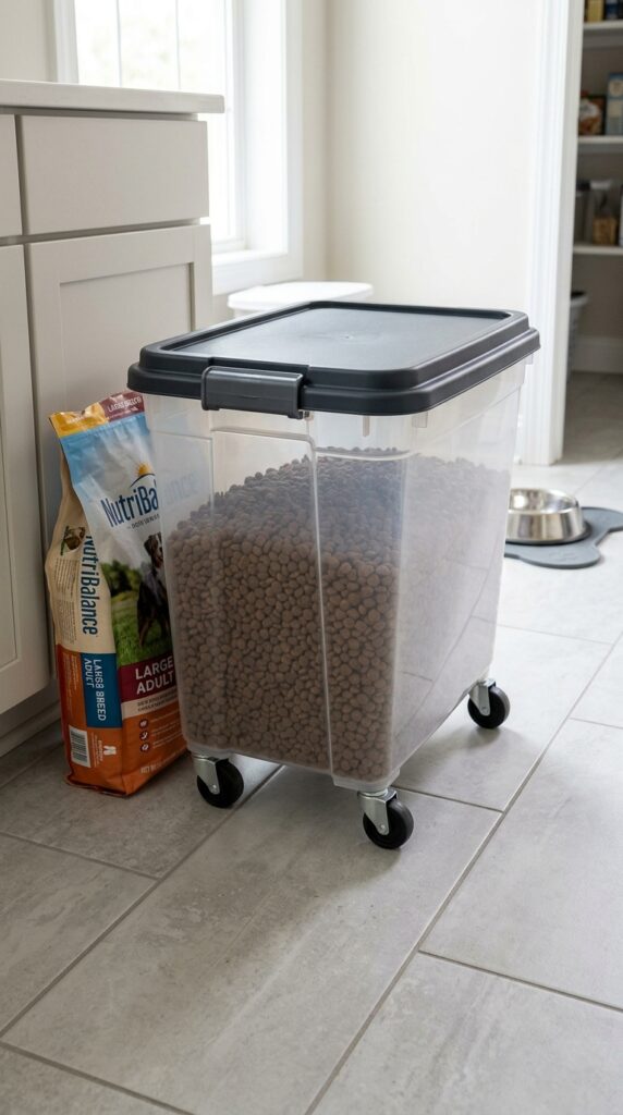 Rolling Pet Food Storage Bin