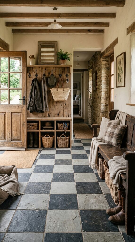 Rustic Slate Mudroom