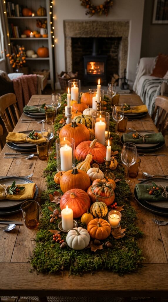 Simple Moss and Pumpkin Runner