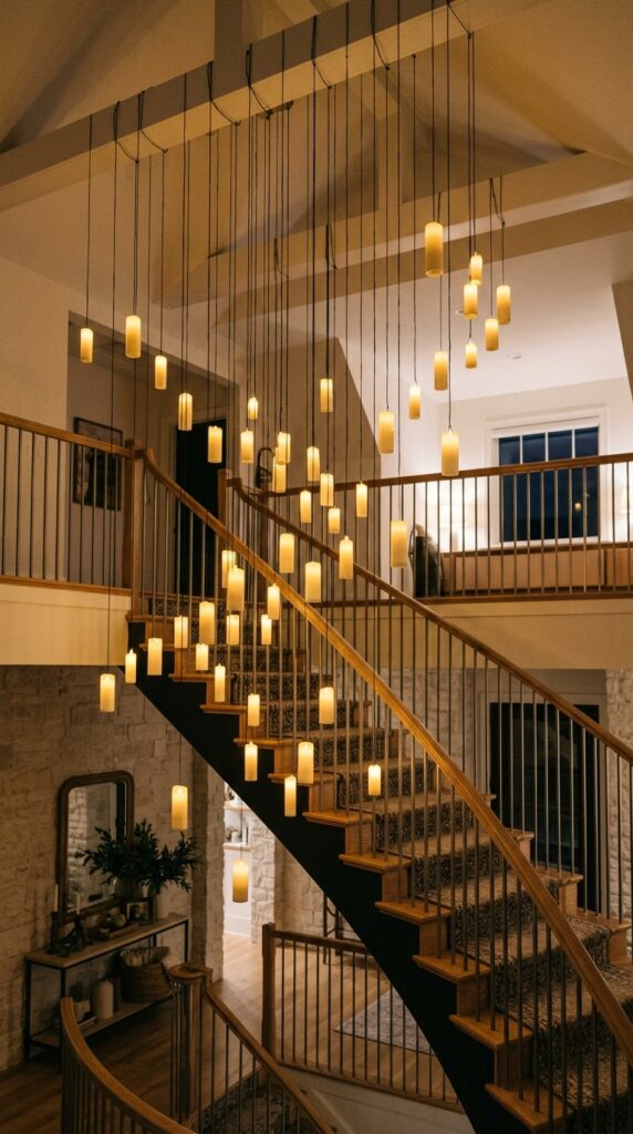 Staircase Candle Display