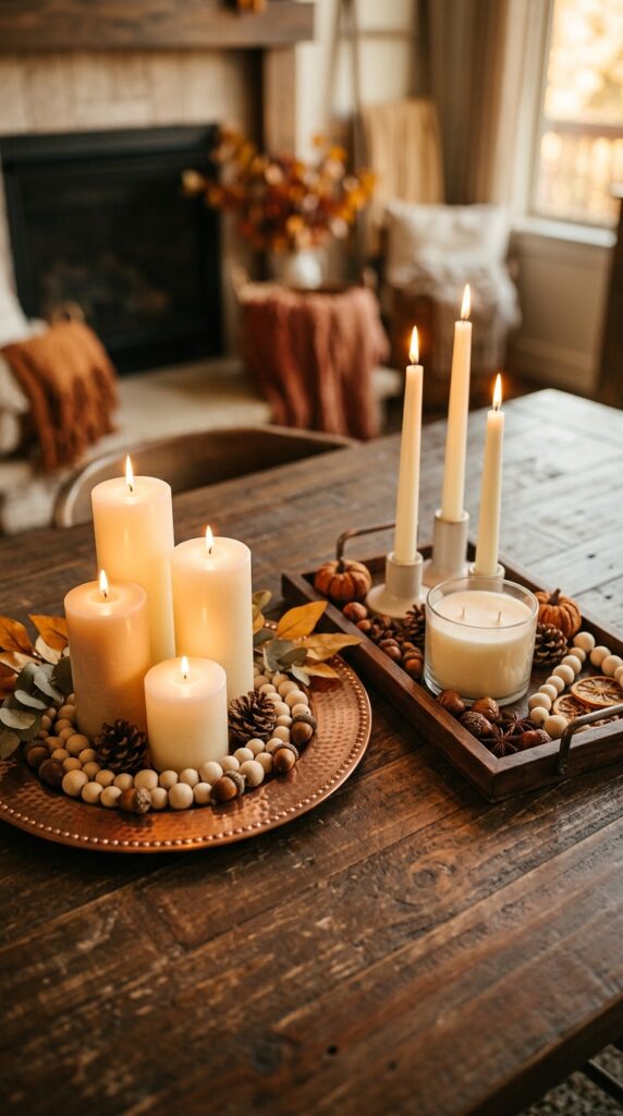 Style a Cozy Candle Display