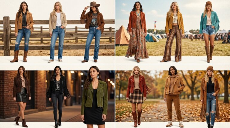 Suede Fringe Western Jacket Ideas