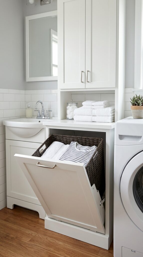 Tilt-Out Laundry Cabinet