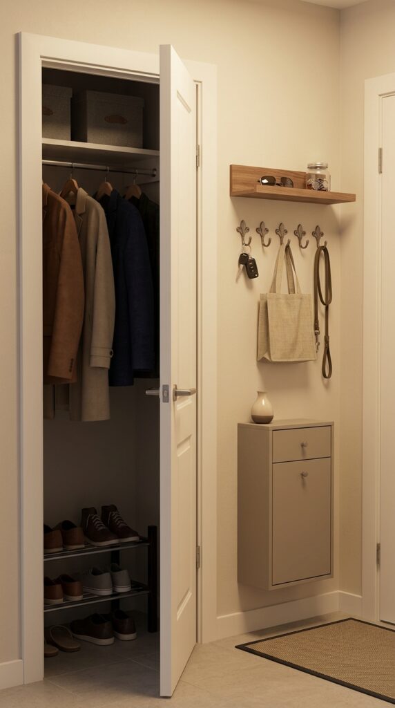 Turn a Closet Wall Into a Drop Zone