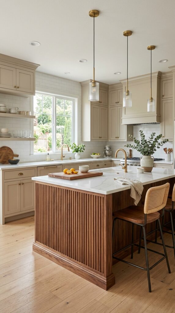 Two-Tone Kitchen Island