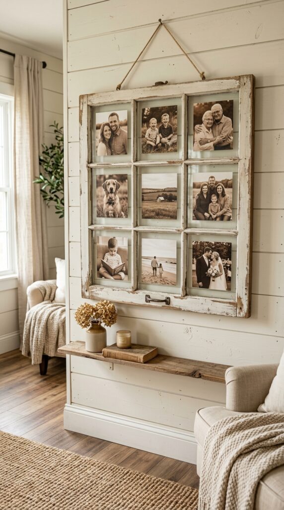 Vintage Window Frame Collage